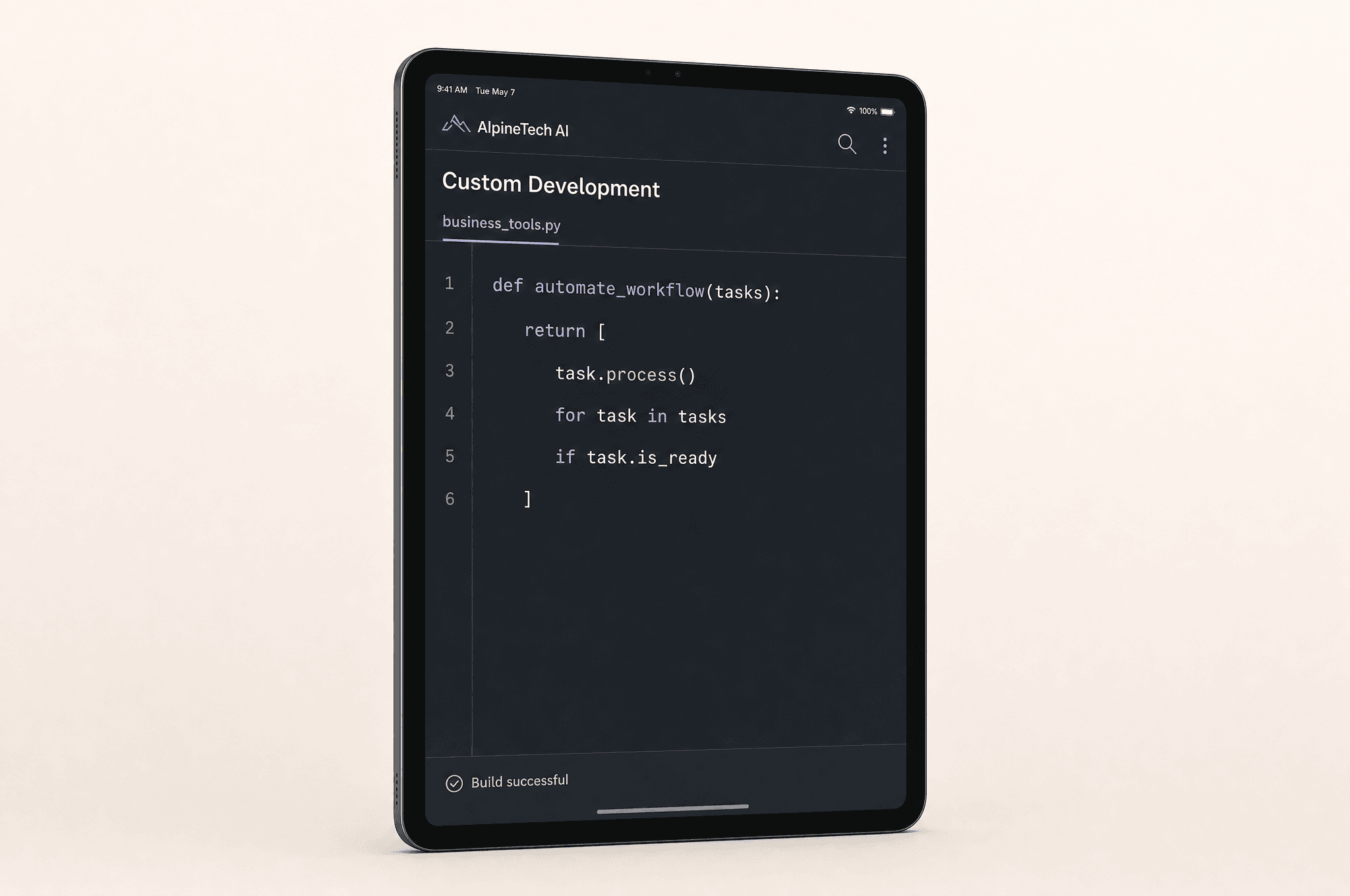 A tailored mobile app and internal tool built for one team